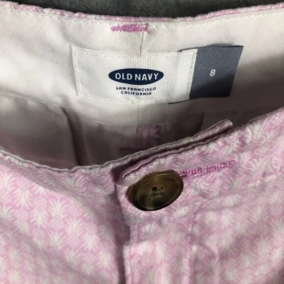 Old Navy Shorts Women’s Pink Twill Size Adult 8 - Picture 4 of 14
